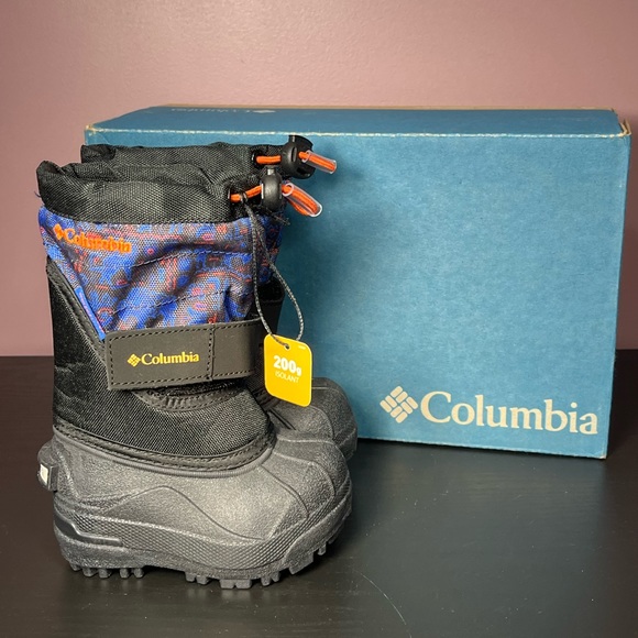Columbia Other - NEW Columbia Powderbug Boots Toddler Size 4 No Lace Velcro Closure Fast Shipping